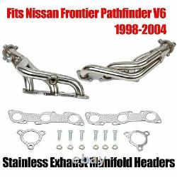 Stainless Racing Header Exhaust Manifold For 98-04 Nissan Frontier/pathfinder V6