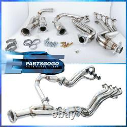 Stainless Racing Manifold Header + Y-Pipe For Gmc Yukon Sierra Chevy Suburban