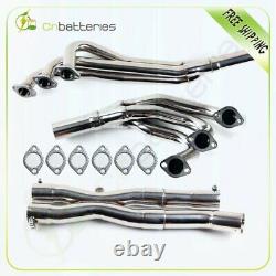 Stainless Racing Manifold Header+y-pipe For 1984-1991 Bmw E30 3-series 2.5/2.7l