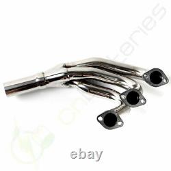 Stainless Racing Manifold Header+y-pipe For 1984-1991 Bmw E30 3-series 2.5/2.7l