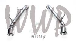 Stainless SS Axle Back Exhaust Muffler Pipes For 09-20 Nissan 370Z G37 Q60 3.7L