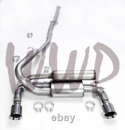 Stainless Steel 3 Dual CatBack Exhaust System 16-19 Ford Focus RS 2.3L Ecoboost