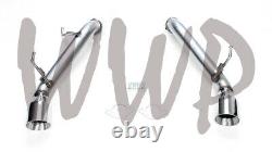 Stainless Steel Axle Back Exhaust Muffler Pipes For 09-20 Nissan 370Z G37 3.7L