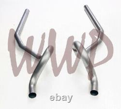 Stainless Steel Dual 2.5Prebent Exhaust Tailpipe Tail Pipe Kit 78-88 GM G Body