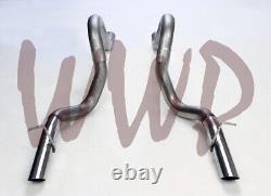 Stainless Steel Dual 3 Exhaust Tailpipes 87-93 Mustang LX 5.0L & 86 GT Foxbody
