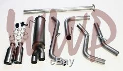Stainless Steel Dual Side Exit Cat Back Exhaust System 05-15 Toyota Tacoma 4.0L