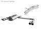 Stainless Steel Duplex Racing Complete System From Cat Audi V8 D11 2x70mm Round