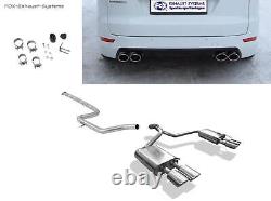 Stainless Steel Duplex Racing System Ford Mondeo MK4 Hatchback 2.5l Ab 2007 Oval