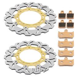 Stainless Steel Front Brake Disc Rotor Pads for Yamaha YZF-R1 (2007-2014) YZF R1