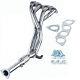 Stainless Steel Performance Header Racing For 2006-2011 Honda Civic Si Fg2 Fa5