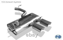 Stainless Steel Racing Cat-Back Exhaust System Center VW Golf 5 R32 2x100mm