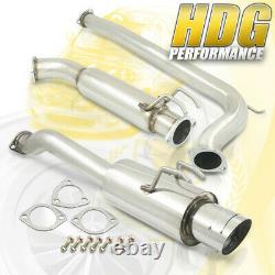 Stainless Steel Racing Cat Back System 3 Piping For 06-11 Civic Si 2.0L