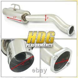 Stainless Steel Racing Cat Back System 3 Piping For 06-11 Civic Si 2.0L