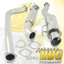 Stainless Steel Racing Cat Back System 3 Piping For 06-11 Civic Si 2.0L