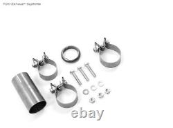 Stainless Steel Racing Complete System Ø76mm Audi Urquattro 2x76mm Round Sharp