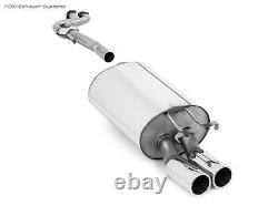 Stainless Steel Racing Complete System Mercedes W124 Soda 2x80mm Round