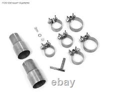 Stainless Steel Racing Complete System VW Golf 7 Gti 245 Per 100mm Round Curled