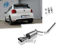 Stainless Steel Racing Complete System from Cat VW Polo 6R WRC 2x88x79mm Square