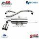 Stainless Steel Racing Exhaust System 2x76mm For Audi A3 8p Ta Technix