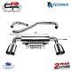Stainless Steel Racing Exhaust System L + R 2x76mm For Audi A3 8p Ta Technix