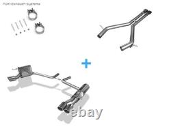 Stainless Steel Racing Exhaust System Mercedes E-Class W211 E500 Sedan 2x88x74mm