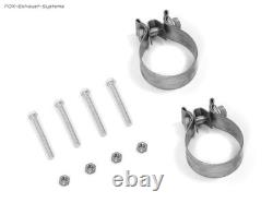 Stainless Steel Racing Exhaust System Mercedes E-Class W211 E500 Sedan 2x88x74mm