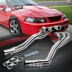 Stainless Steel Racing Header Exhaust Manifold for 94-04 Ford Mustang 3.8L V6