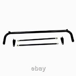 Stainless Steel Racing Safety Seat Belt Chassis Roll Harness Bar Kit Rod Black