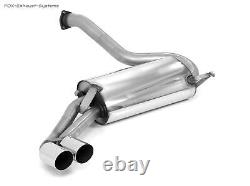 Stainless Steel Racing System Audi 80/90 Quattro Type 85 To 08.84 2x76mm