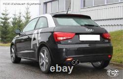 Stainless Steel Racing System Audi A1 8X 1.0 TFSI 2x90mm Rolled Edge Bevelled
