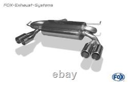Stainless Steel Racing System From Kat Audi A3 8L Quattro 2x76mm Round