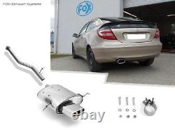 Stainless Steel Racing System Mercedes C Class Sport Coupe CL203 160x80mm