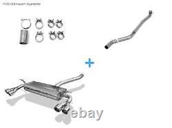 Stainless Steel Racing System Mercedes W176 (Brabus Bumper) Per 2x76mm