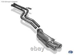 Stainless Steel Racing System from Cat BMW 5er E34 530i 535i Soda Touring 2x80mm