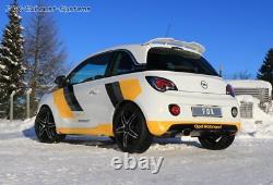 Stainless Steel Racing System from Cat With Vsd-Soundrohr Opel Adam S Per 140x90