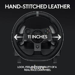 Stainless Steel Racing Wheel with Force Feedback for Ultimate Gaming Experience