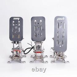 Stainless Steel USB Sim Racing Pedals for PC Games Fast Ship US 3PCS NEW