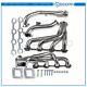 Stainless T4 Racing Turbo Manifold Exhaust+cross Pipe For 79-93 Mustang 5.0 V8