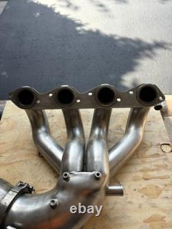 Stainless steel Mercruiser 525 marine racing header starboard said