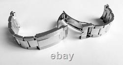 Sugess Oyster Stainless Steel Bracelet Clasp for Chrono Racing 39mm 20mm Lugs