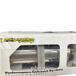 TWO BROTHER RACING M-7 Aluminum Canister DualFull Exhaust System STAINLESS STEEL