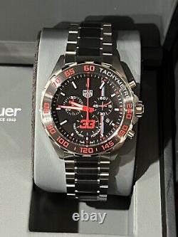 Tag Heuer 43mm F1 Qtz Chrono Red Bul Racing CAZ101U (#33 Max Verstappen) 99%