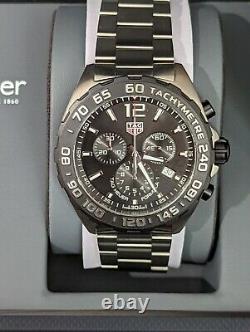 Tag Heuer 43mm F1 Qtz Chronograph Formula CAZ1010 Black Titanium Bezel (NEW)