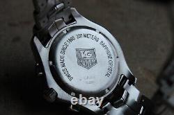 Tag Heuer Silver Mens Watch CJ1111. BA0576 Link Chronograph Racing Dive Sport SS