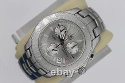 Tag Heuer Silver Mens Watch CJ1111. BA0576 Link Chronograph Racing Dive Sport SS