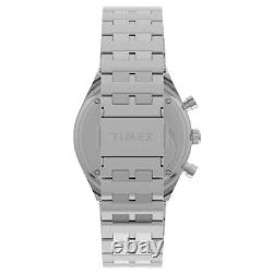 Timex Q Chronograph Motorsport Racing Stainless Steel 40mm Racer Watch TW2V42600