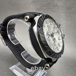 Tissot T-Race Chronograph Automatic Watch Men 48mm Silver Dial Stainless Steel