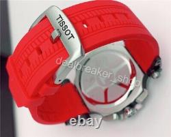 Tissot T-Race Quartz Black Dial Red Silicone Strap Men's Watch T1154172705100