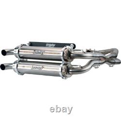 Trinity Racing Stainless Steel Exhaust System for Polaris TR-4119D-SS