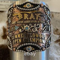 Trophy Buckle Barrel Racing Stainless Steel Cup Open Champion